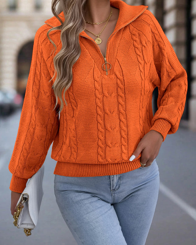 Half-Zip Knit Sweater