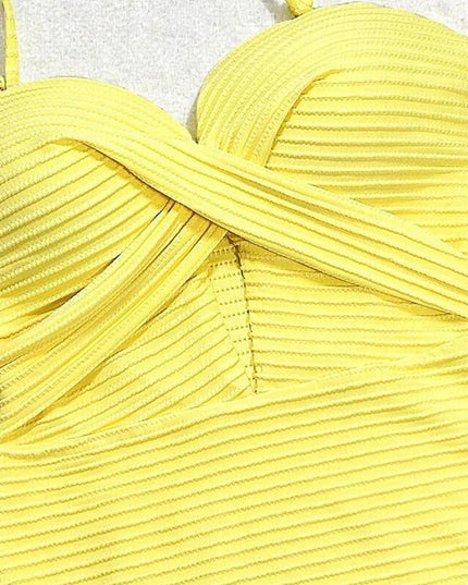 High-Waist Push-Up One-Piece