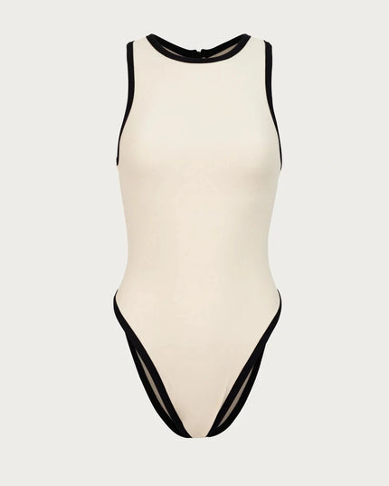 Halter Sculpt One-Piece