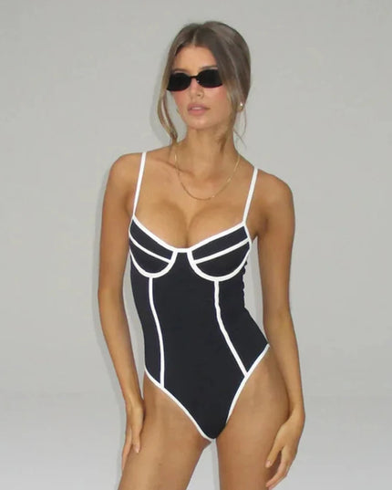 Contrast Sculpt One-Piece