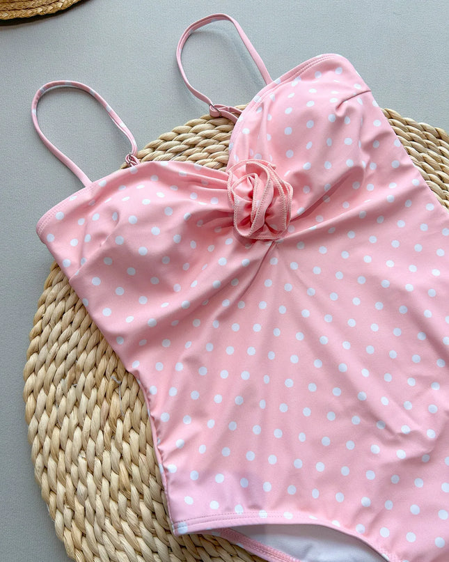 Floral 3D Push-Up One-Piece