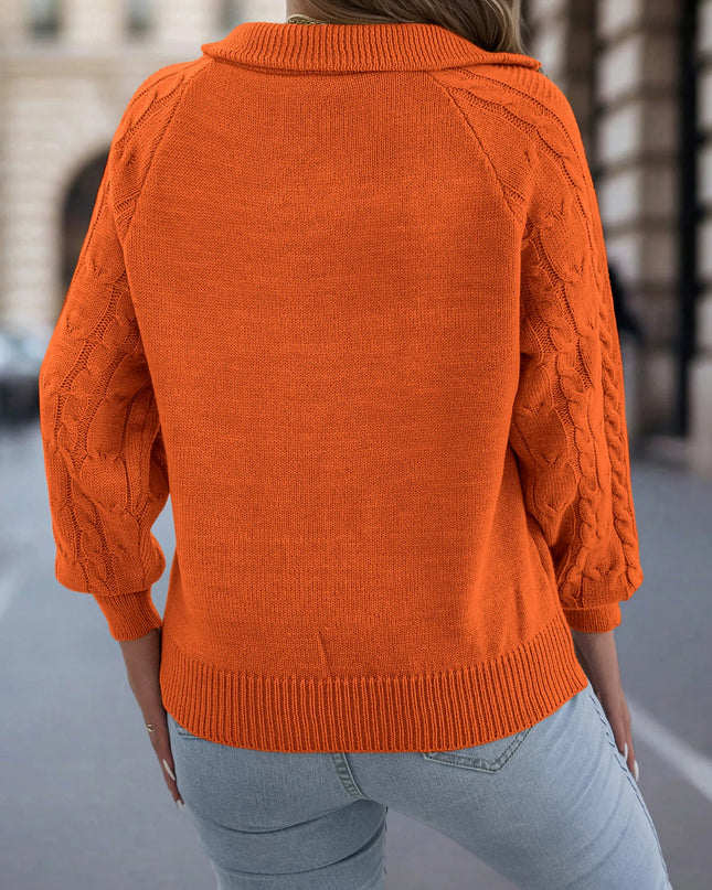 Half-Zip Knit Sweater