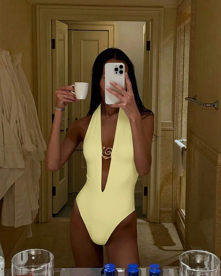 Deep V Sculpt One-Piece