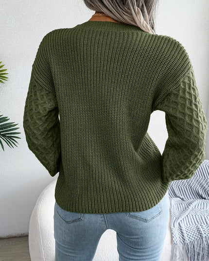 Lantern Sleeve Knit Sweater