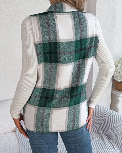 Plaid Wool Vest