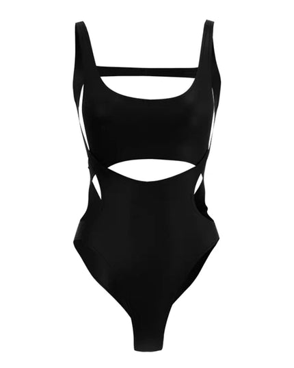 Square Neck Cut-Out One-Piece