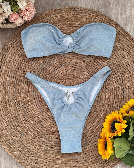 Micro Bandeau Bikini Set