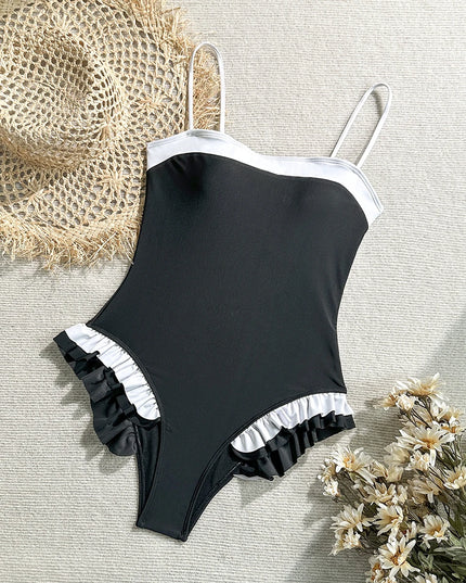 Ruffle 2026 Sexy Women One Piece Swimsuit Female Swimwear Patchwork Biquini Monokini Swimming Suit Bathing Suit Beachwear