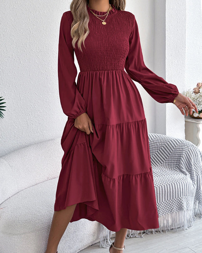 Long Sleeve Ruffled Dress