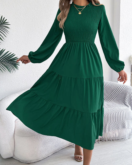 Long Sleeve Ruffled Dress