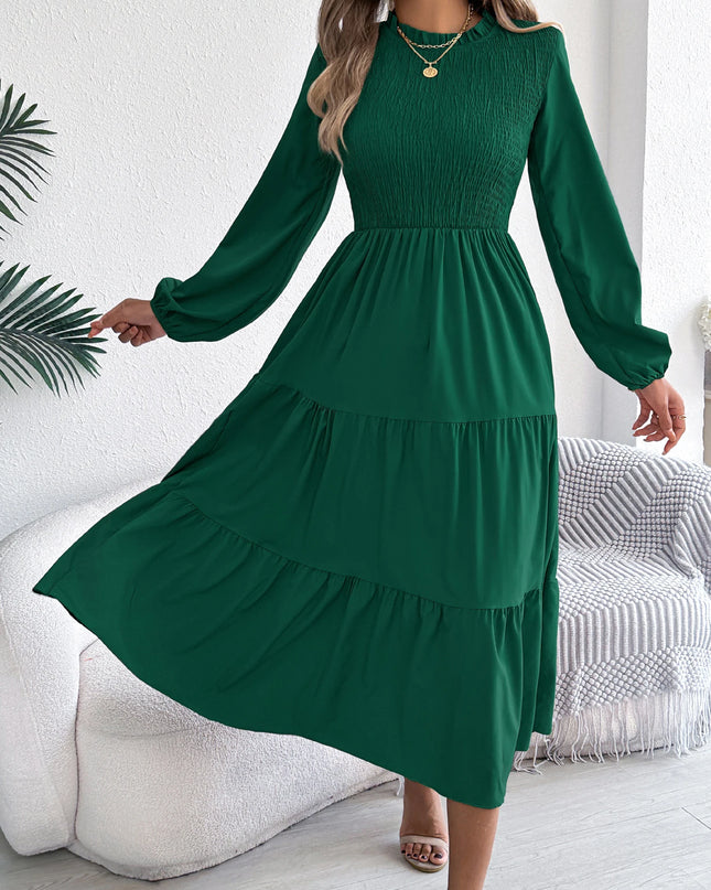 Long Sleeve Ruffled Dress