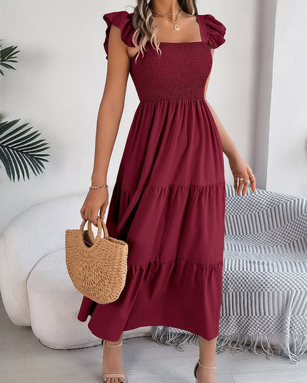 Square Neck Sleeveless Maxi Dress