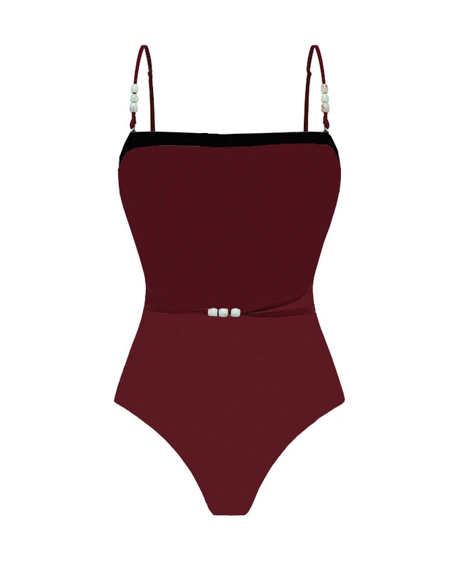 Bandeau 2026 Sexy Women One Piece Swimsuit Swimwear Female Patchwork Biquini Monokini Swimming Suit Bathing Suit Beachwear