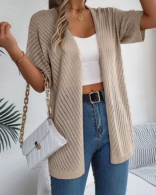 Hollow Knit Cardigan