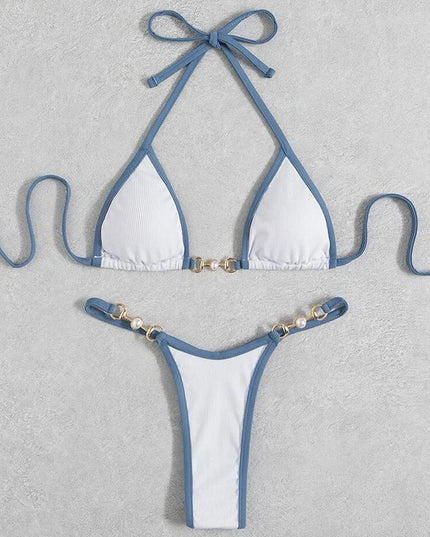 Pearl-Splice Brazilian Bikini