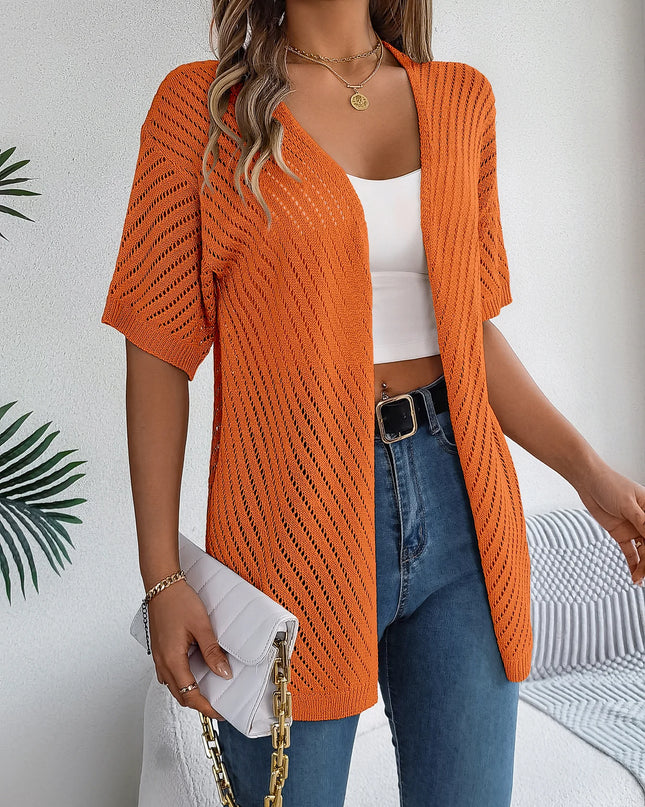 Hollow Knit Cardigan